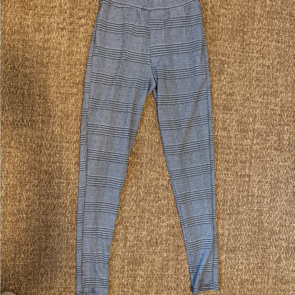 Tall women Plaid High-Waisted Leggings